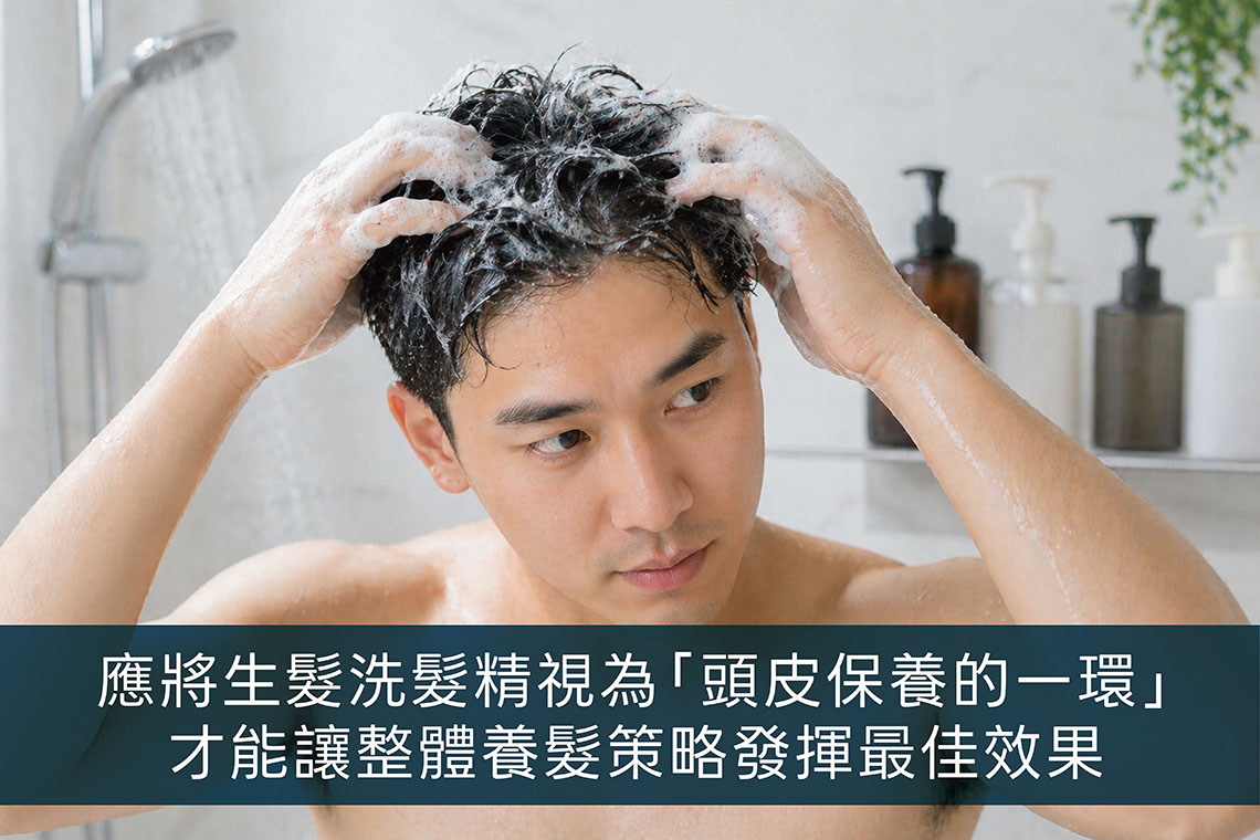 將生髮洗髮精視為「頭皮保養的一環」，搭配生髮液、養髮產品與正確生活習慣，才能讓整體養髮策略發揮最佳效果。